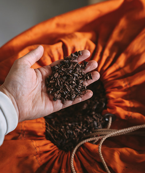 Handful of chocolate